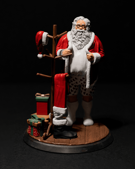 Weihnachtsfigur "Feierabend-Santa"