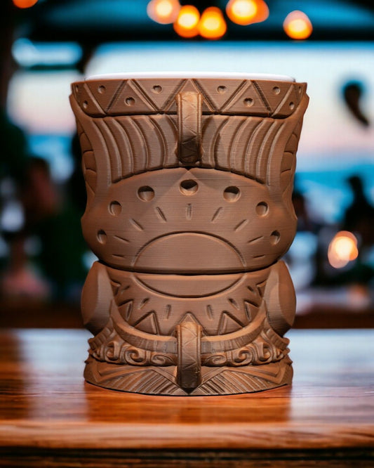 Carved Blumenvase & Tassenhalter