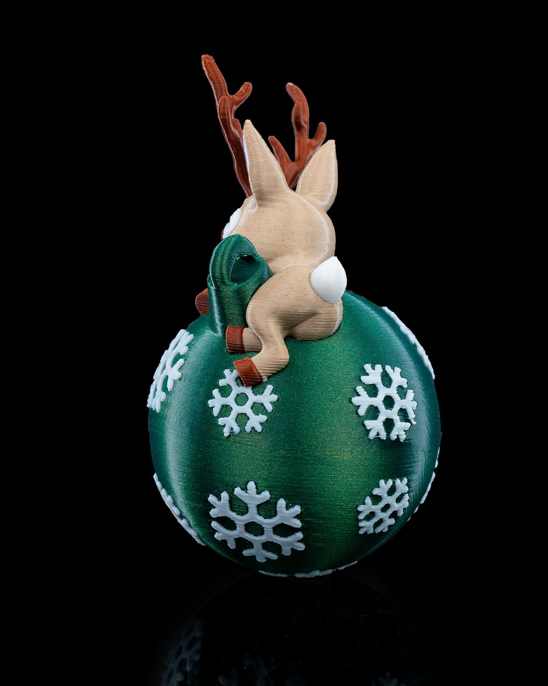 Christbaumkugel "Liegendes Rentier"