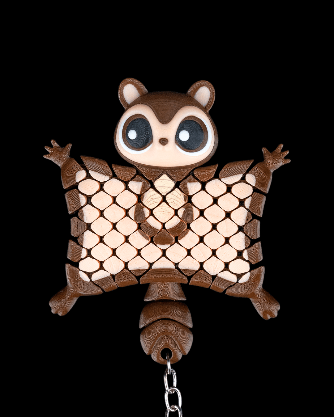 Merle, das fliegende Eichhörnchen Schlüssel / Taschenanhänger