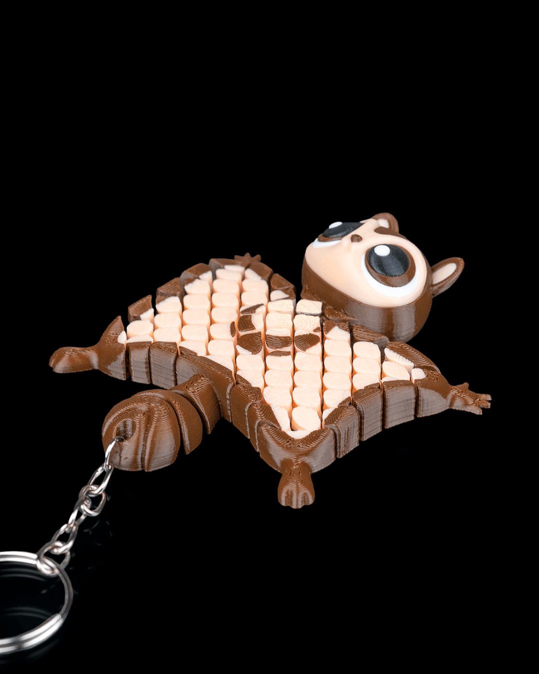 Merle, das fliegende Eichhörnchen Schlüssel / Taschenanhänger