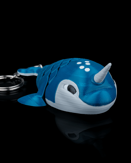 Paul, der Narwal Schlüssel / Taschenanhänger