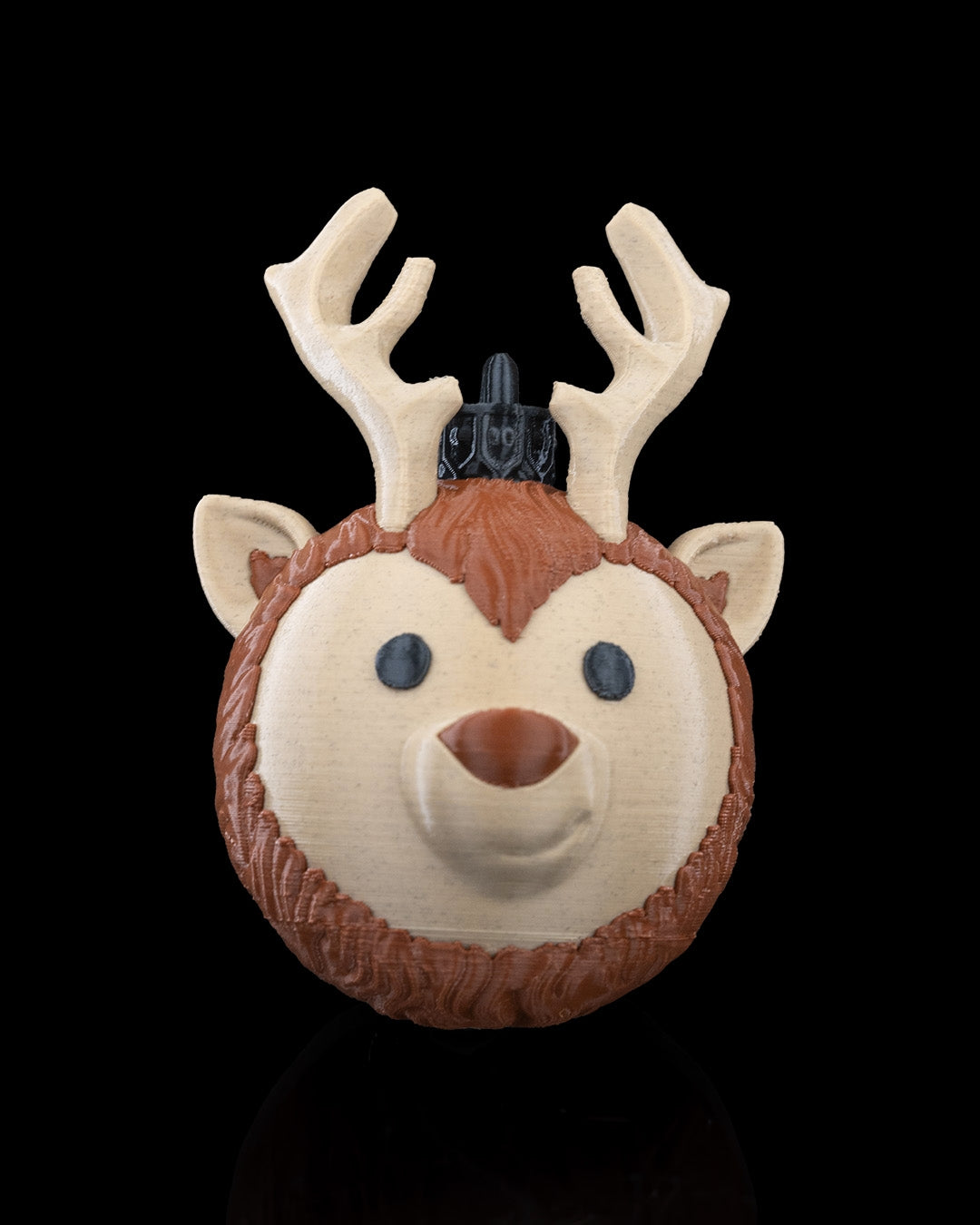 Christbaumkugel "Majestätischer Rentierkopf"