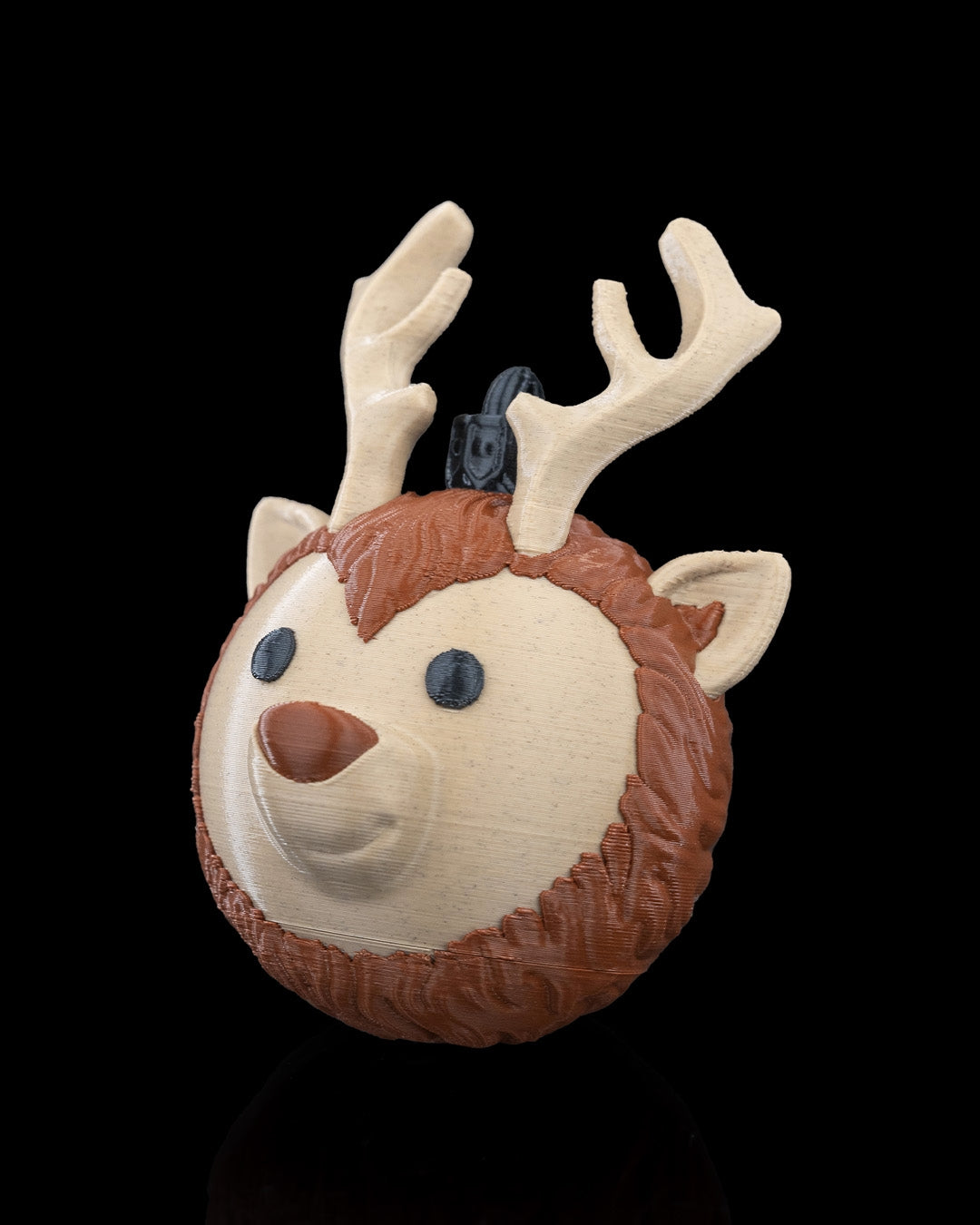 Christbaumkugel "Majestätischer Rentierkopf"