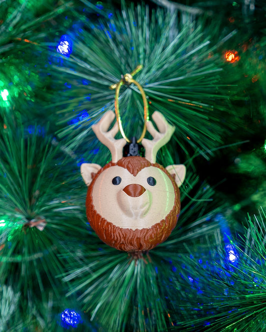 Christbaumkugel "Majestätischer Rentierkopf"