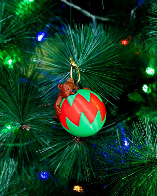 Christbaumkugel "Schlafender Bär"