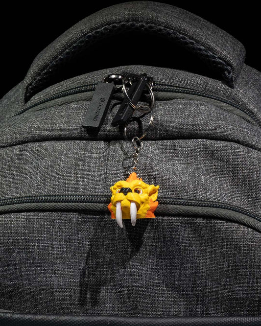 Säbelzahntiger Schlüssel / Taschenanhänger