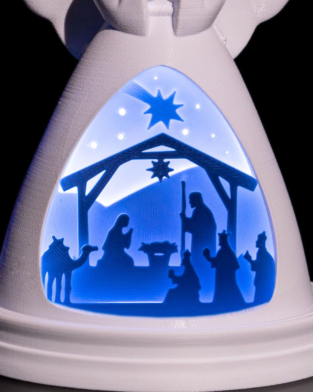Weihnachtsengel betend (LED DIY)
