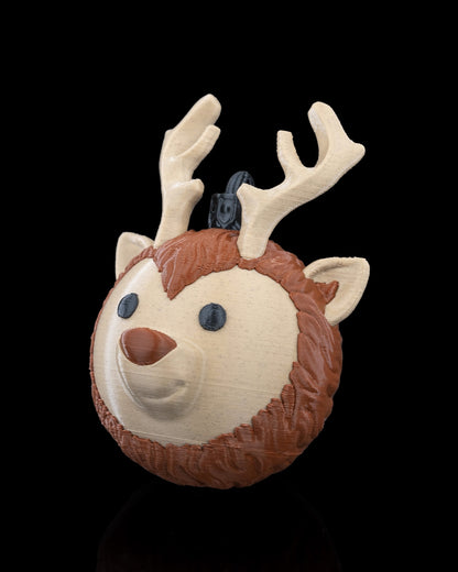 Christbaumkugel "Majestätischer Rentierkopf"