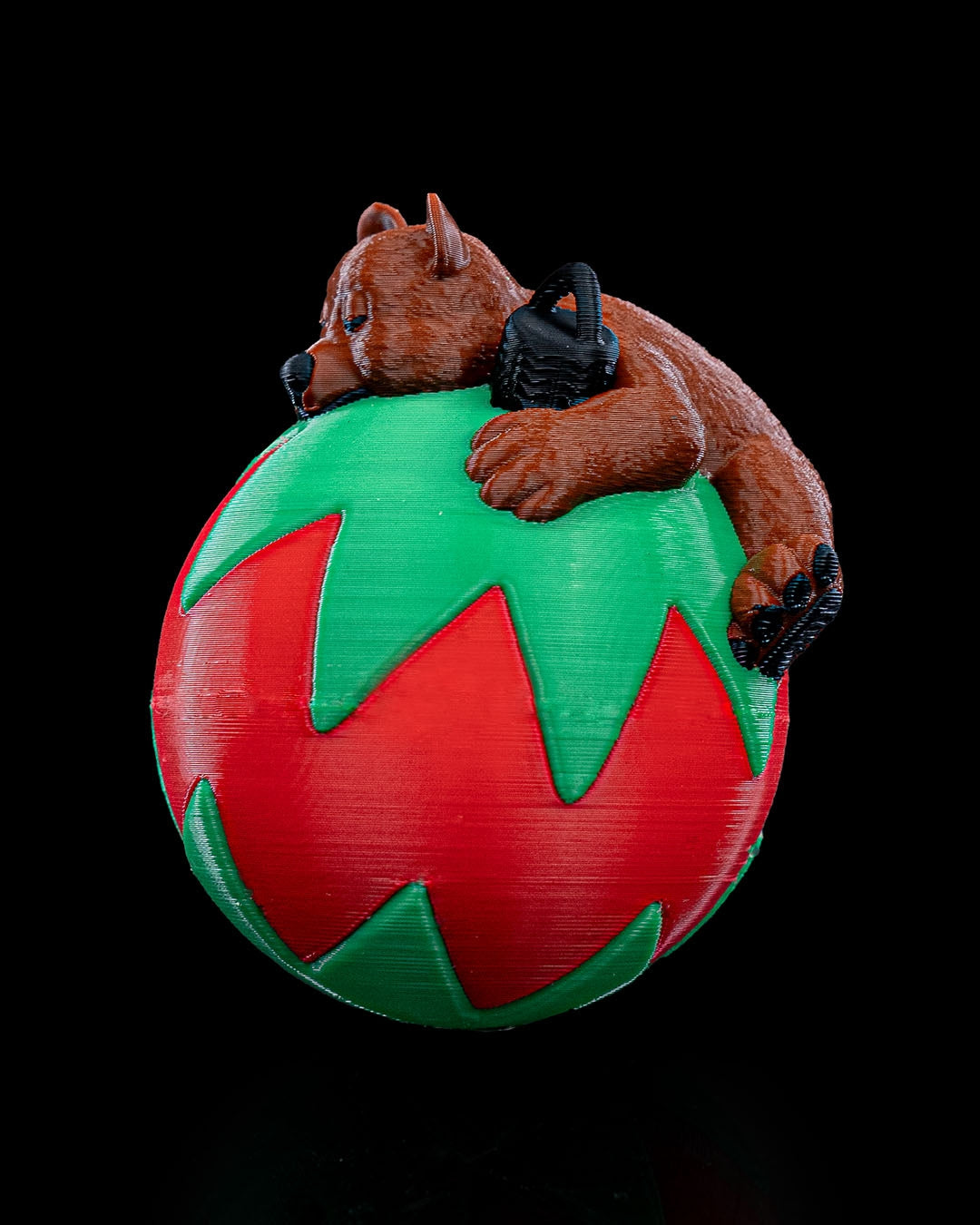 Christbaumkugel "Schlafender Bär"