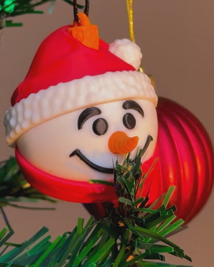 Christbaumkugel "Frosty's Lächeln"