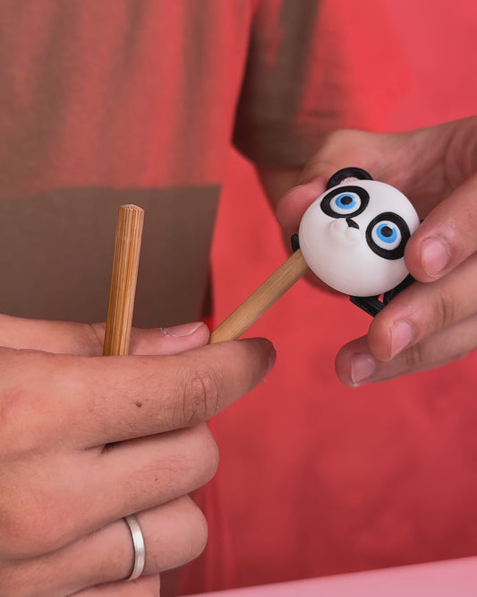 Stik with Panda | Essstäbchen Helfer Lernstäbchen Essstäbchenhalter Chopsticks
